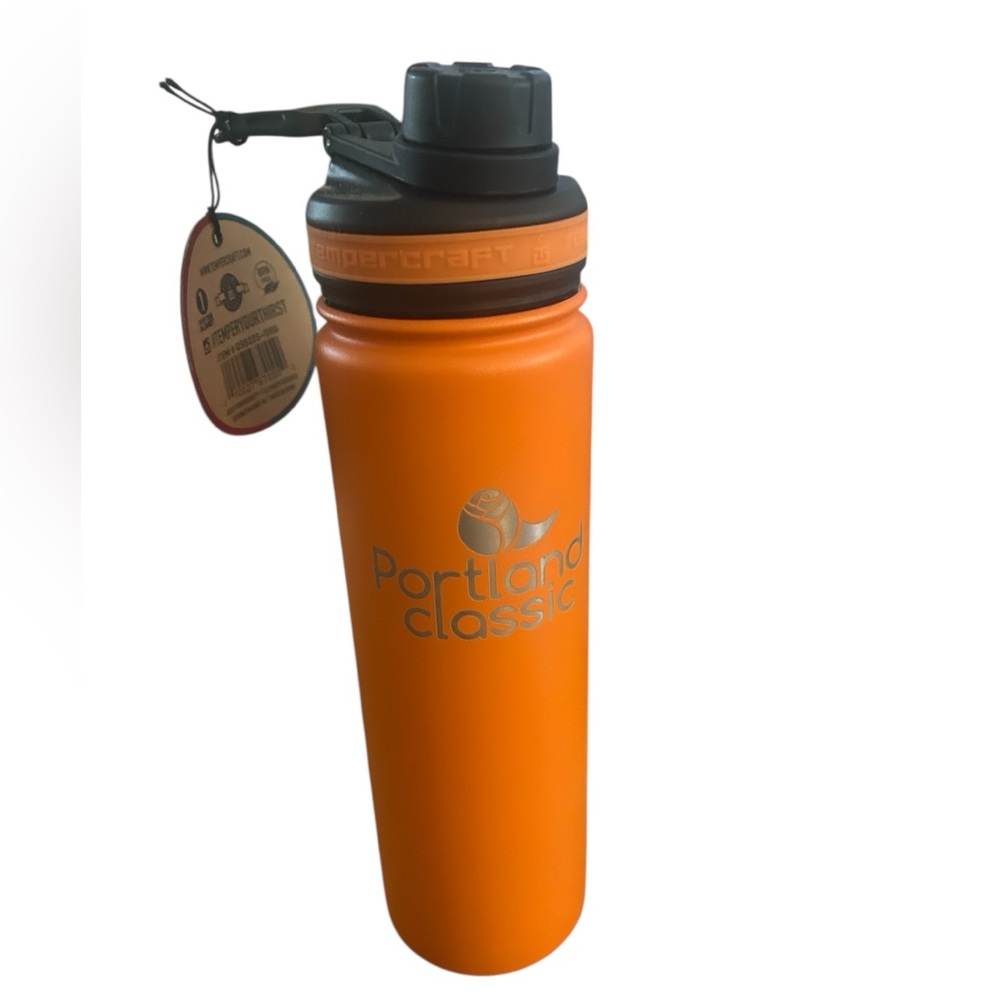 TemperCraft Orange Sport Water Bottle